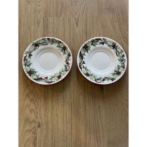 Winter‎ Song by Certified International Susan Winget Holiday  Two -Saucers